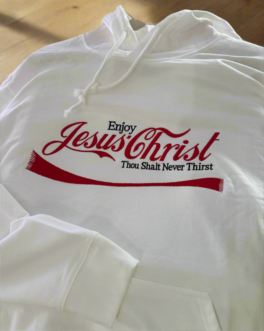 Faith Meets Comfort – Jesus Logo White Hoodie

Wrap yourself in warmth and purpose with our White Soft Hoodie featuring the Jesus Christ Logo.