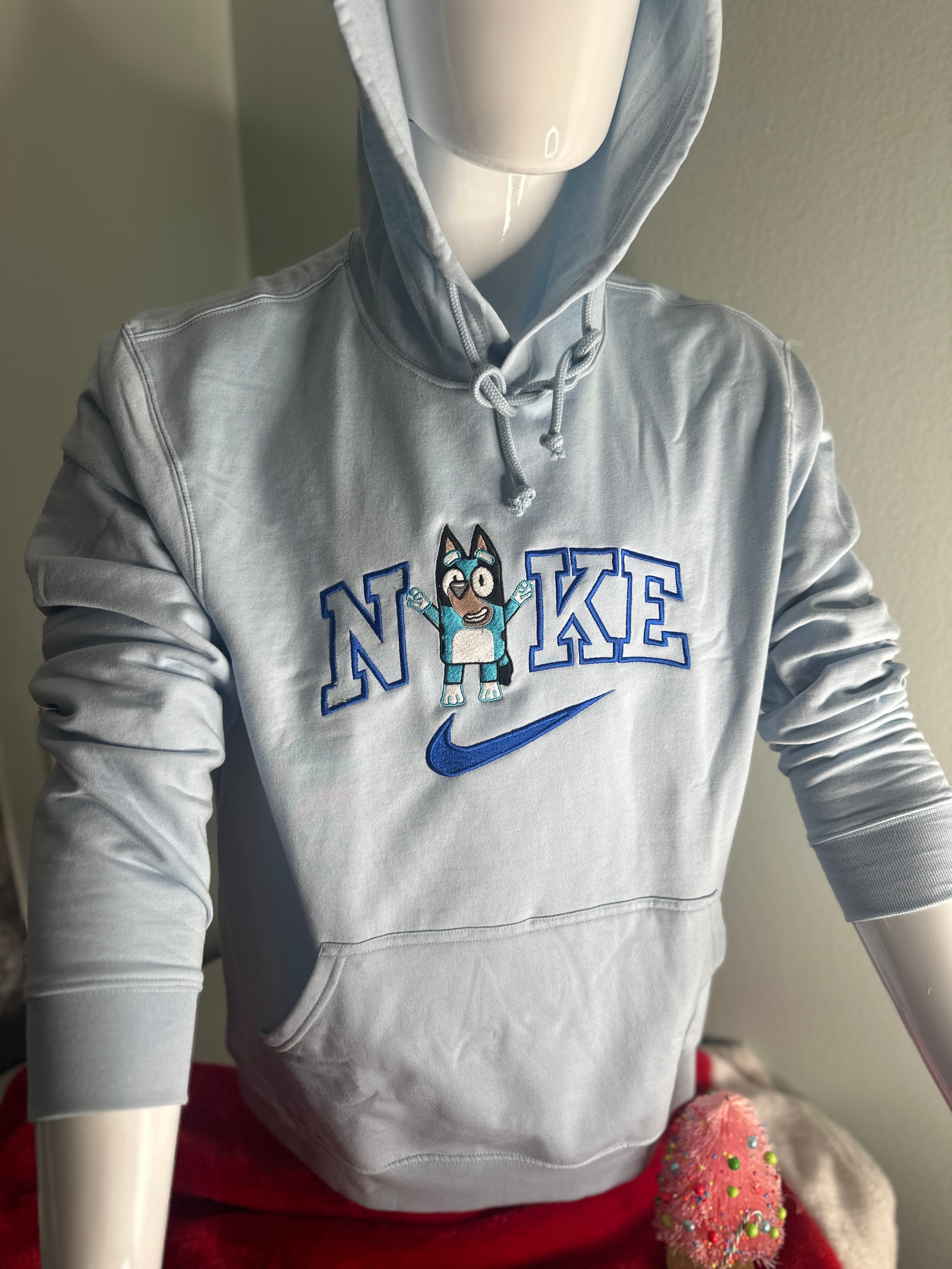 Custom blue hoodie